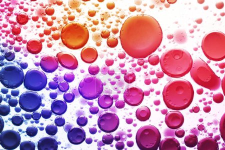 Photo for Abstract background gradient oil bubble in water wallpaper - Royalty Free Image