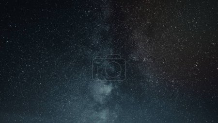 Photo for Night sky, beautiful dark blue galaxy background - Royalty Free Image