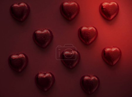 Téléchargez les photos : Modèle doux chocolat en forme de coeur - en image libre de droit