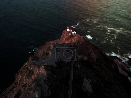 Photo for Point Reyes lighthouse on top of a cliff - Royalty Free Image