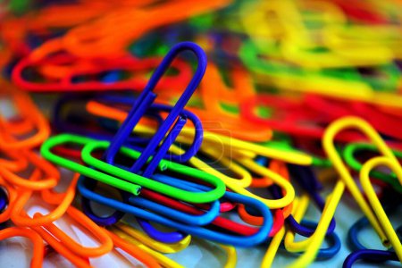 Photo for Assorted-color Safety Pin Colleciton - Royalty Free Image