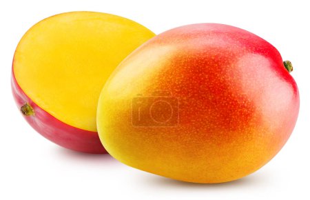 Photo for Mango fruit isolated on white background. Clipping Path.. - Royalty Free Image