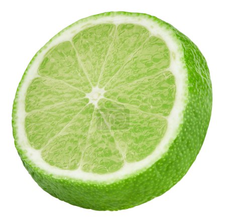 Téléchargez les photos : Limes isolé sur fond blanc. limes fruit Clipping Path. Qualité macro photo - en image libre de droit