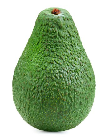 Photo for Avocado isolated on white background. Ripe green avocado, isolated on white background. Avocado Clipping Path - Royalty Free Image