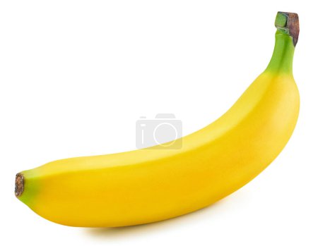 Foto de Manojo de plátanos aislados sobre fondo blanco. Plátanos maduros camino de recorte. macro foto de calidad para su proyecto. - Imagen libre de derechos