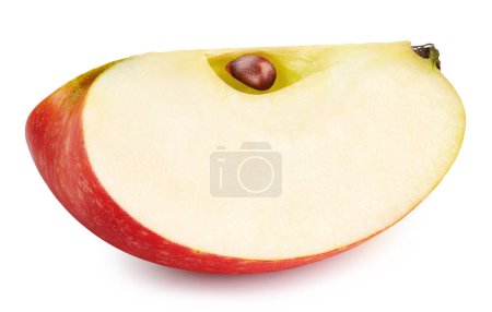 Photo for Red apples isolated on white background. Ripe fresh apples Clipping Path. Quality macro photo - Royalty Free Image