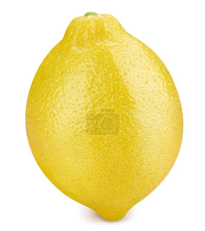 Photo for Lemon isolated on white background. Lemon fruit Clipping Path. Lemon macro photo - Royalty Free Image
