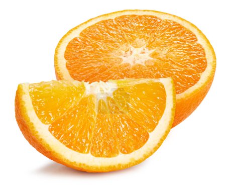 Téléchargez les photos : Fruits orange isolés sur fond blanc. Parcours de coupe orange - en image libre de droit