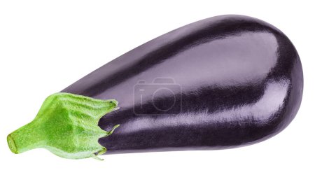 Photo for Ripe fresh raw purple eggplants on white background. on white background. - Royalty Free Image