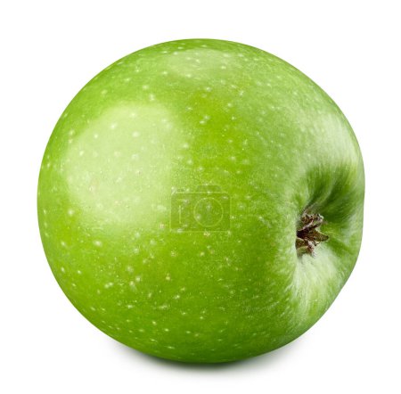 Téléchargez les photos : Pommes fraîches juteuses Clipping Path. Pommes vertes isolées sur fond blanc. - en image libre de droit