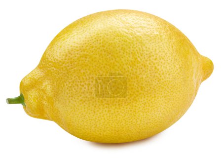 Téléchargez les photos : Agrumes jaunes citron avec des fruits de citron à moitié isolés. Citron avec chemin de coupe - en image libre de droit