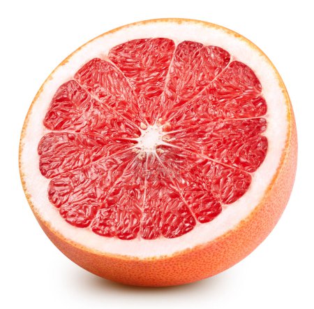 Photo for Grapefruit. Fresh organic grapefruit isolated on white background. Grapefruit macro - Royalty Free Image