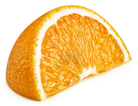 Photo for Juicy orange slices isolated on white background with clipping path - Royalty Free Image