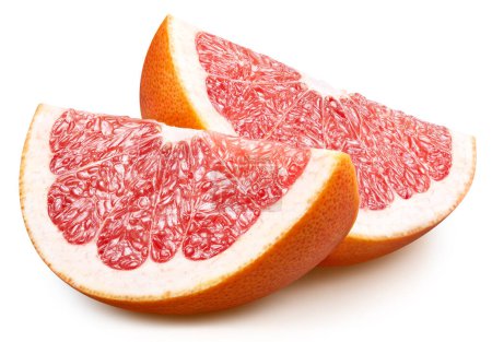 Photo for Grapefruit clipping path. Organic fresh grapefruit isolated on white. Full depth of field - Royalty Free Image