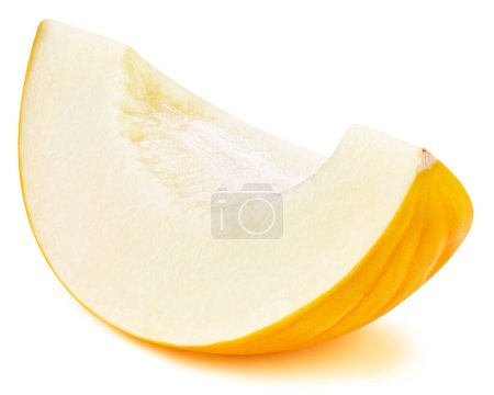 Photo for Honeydew melon isolated on white background. Melon Clipping Path - Royalty Free Image