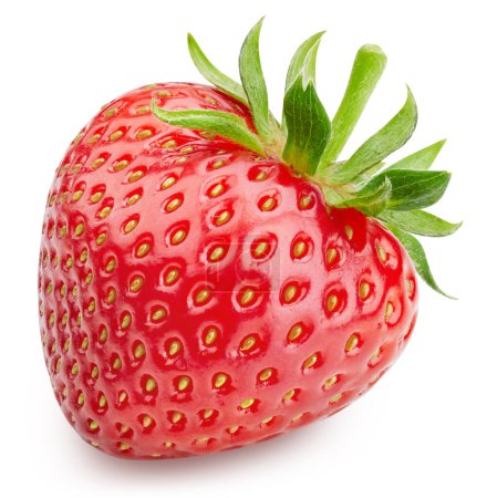 Photo for Strawberry. Fresh organic strawberry isolated on white background. Strawberry macro - Royalty Free Image