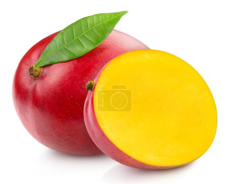 Photo for Mango fruit. Mango isolated on white background. Mango with clipping path - Royalty Free Image