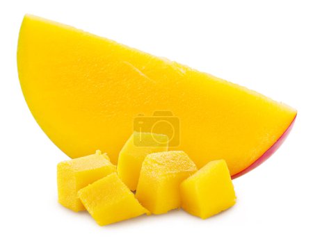 Foto de Mango. Mango aislado sobre fondo blanco. Camino de recorte de mango - Imagen libre de derechos