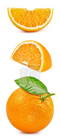 Téléchargez les photos : Orange isolé sur fond blanc avec chemin de coupe. Collection orange Sentier de coupe. - en image libre de droit