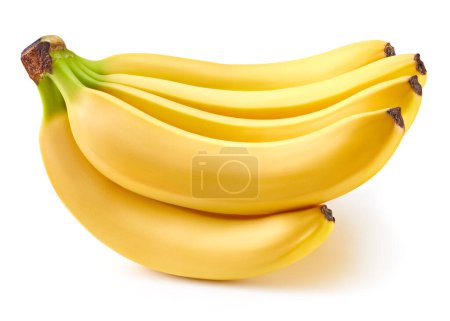 Banana aislada. Recorte aislado de plátano. Banana macro estudio foto. Retoque de gama alta