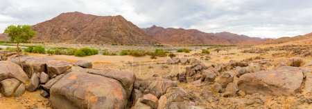 Photo for Orange River in the Richtersveld National Park, arid area of South Africa - Royalty Free Image