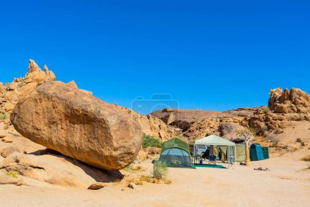 Photo for Kokerboomkloof Camp Site in the Richtersveld National Park, arid area of South Africa - Royalty Free Image