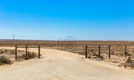 Farm gate entrance in the Namaqualand region of South Africa