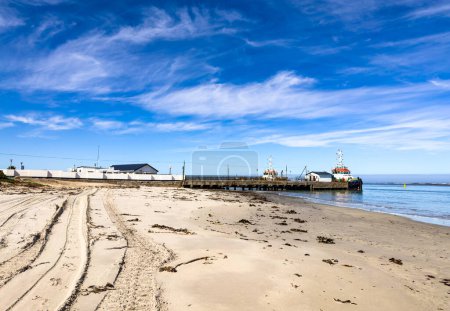 Old jetty in small West Coast town of Port Nolloth, South Africa