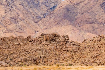 Unusual rock formations in the Richtersveld National Park, arid area of South Africa