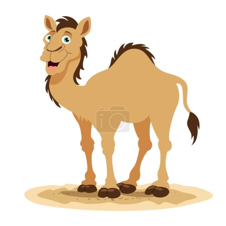 Illustration for Cartoon Illustration Of A Camel - Royalty Free Image
