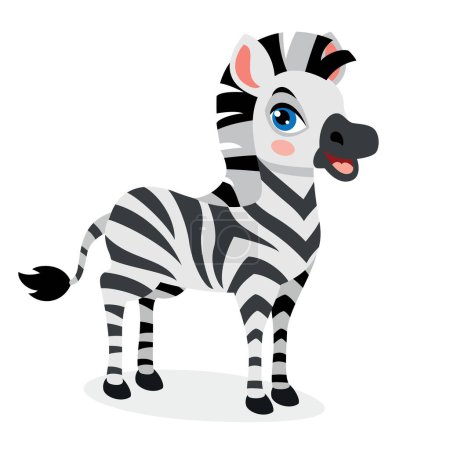 Illustration for Cartoon Illustration Of A Zebra - Royalty Free Image
