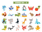 Set Of Cute Cartoon Animals Poster #647719272