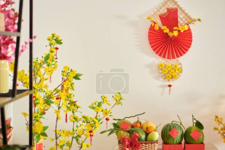 Foto de Apartamento decorado para la celebración del Año Nuevo Lunar - Imagen libre de derechos