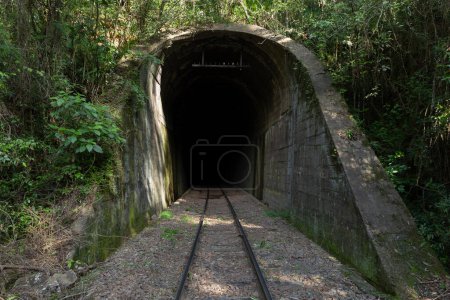 Foto de Túnel en el ferrocarril del trigo, Valle de Taquari en Rio Grande do Sul. - Imagen libre de derechos