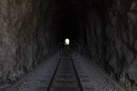 Foto de Túnel en el ferrocarril del trigo, Valle de Taquari en Rio Grande do Sul. - Imagen libre de derechos