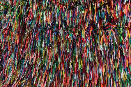 Colorful ribbons Nosso Senhor do Bonfim da Bahia in Salvador Bahia Brazil.