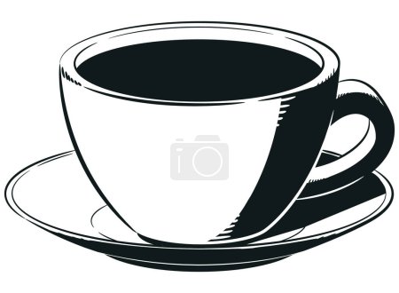 Photo for Silhouette Coffee Shop Beverage Caffein Cup - Royalty Free Image