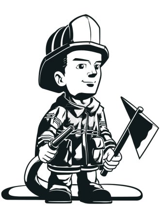 Téléchargez les photos : Mascotte Silhouette Département de la sécurité des pompiers - en image libre de droit