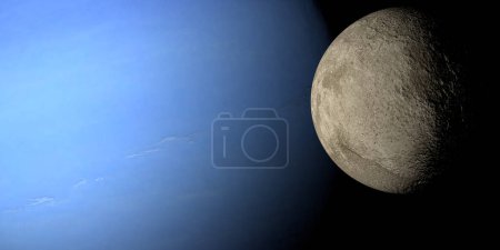 Téléchargez les photos : Planète naine 28978 Ixion en orbite autour de Neptune Planète dans l'espace - en image libre de droit