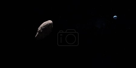 Téléchargez les photos : Varuna, objet transneptunien, orbitant dans l'espace avec Neptune - en image libre de droit