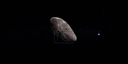 Téléchargez les photos : Varuna, objet transneptunien, avec Neptune en arrière-plan - en image libre de droit