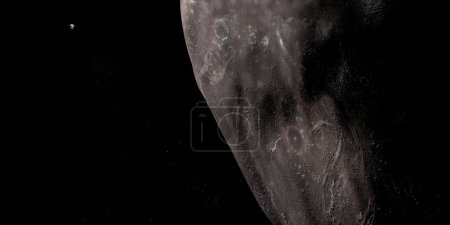 Téléchargez les photos : Varuna détail de surface, objet transneptunien, en orbite autour de la planète Pluton - en image libre de droit