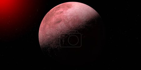 Téléchargez les photos : Vers 50000 planètes naines Quaoar dans l'espace. 3d rendu - en image libre de droit