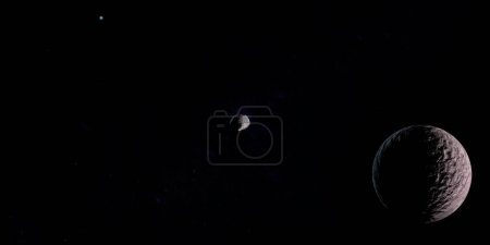 Téléchargez les photos : Xiangliu lune en orbite autour de la planète naine Gonggong - en image libre de droit