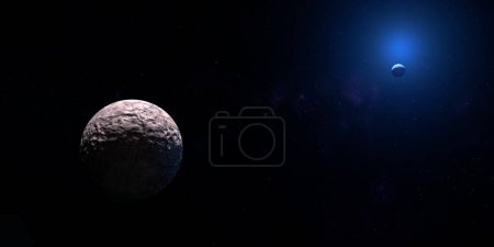 Téléchargez les photos : 225088 Gonggong planète naine en orbite dans l'espace avec Neptune - en image libre de droit