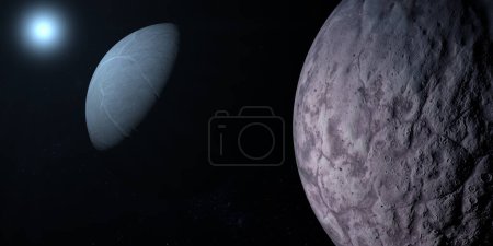Téléchargez les photos : 225088 Gonggong planète naine avec planète Eris - en image libre de droit