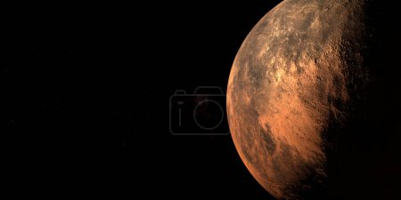 Photo for Huya dwarf  planet, binary trans-Neptunian object, rotating in the outer space - Royalty Free Image