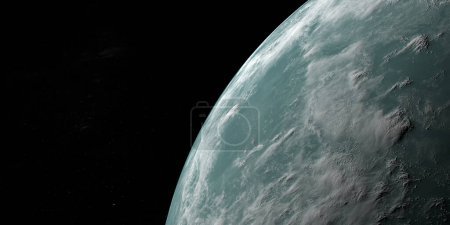 Photo for Atmosphere in hypothetical exoplanet Kepler 22b - Royalty Free Image