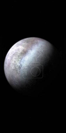 Téléchargez les photos : Triton, satellite naturel de Neptune. 3d rendu - en image libre de droit