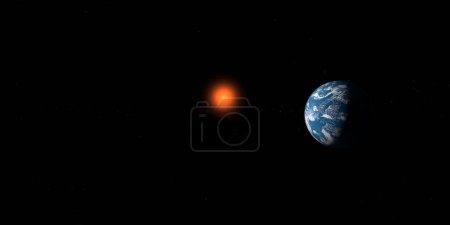 Photo for Towards habitable hypothetical exoplanet Toi 700 D - Royalty Free Image